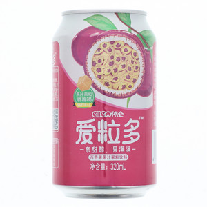 依仑爱粒多百香果果汁果粒饮料