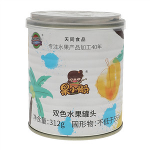 天同时代双色水果罐头