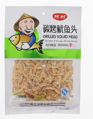 130碳烤鱿鱼头