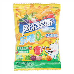 阿尔卑斯混合口味乐嚼Q动物果果凝胶糖果