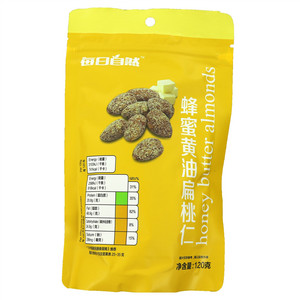每日自然蜂蜜黄油扁桃仁
