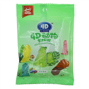 阿麦斯4D动物果汁软糖