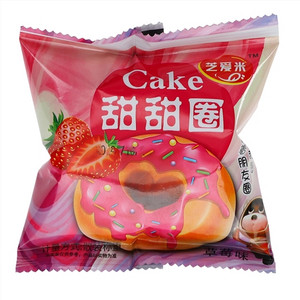 芝爱米草莓味甜甜圈