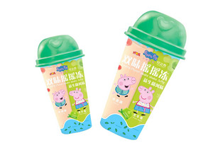 妙嘴小猪佩奇鲜果派对摇摇冻石榴味+蔓越莓味