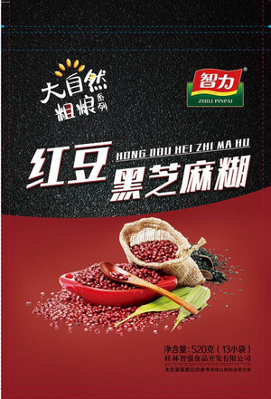 智力大自然粗粮系列红豆黑芝麻糊