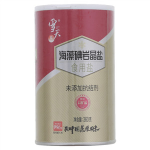 雪天海藻碘岩晶盐食用盐