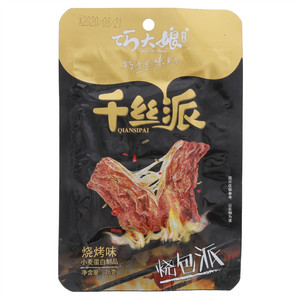 巧大娘千丝派烧烤味（挤压豆粉熟食）