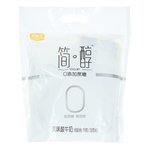 君乐宝简醇0添加蔗糖风味酸牛奶