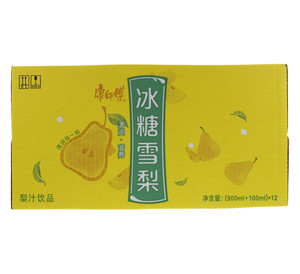 康师傅冰糖雪梨 梨汁饮品1L×12