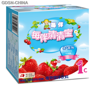 每伴优+草莓味1段清清宝
