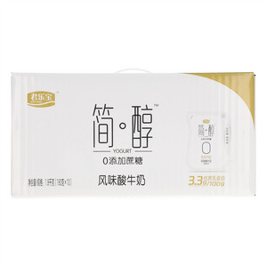 君乐宝简醇0添加蔗糖风味酸牛奶