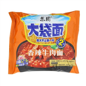 思圆大袋面香辣牛肉面