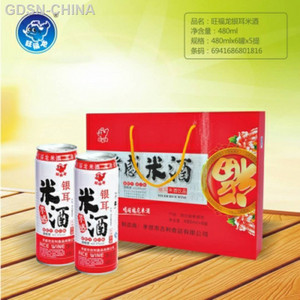 旺福龙银耳味米酒饮品红礼盒480ml*6罐