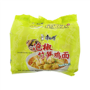 康師傅泡椒竹笋鸡面（5包入）