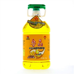 鲁晶花生浓香食用调和油5L