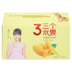 沃尔旺三个水果芒果果汁饮料