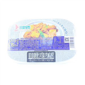 得益绿色咖喱鸡肉自热方便米饭