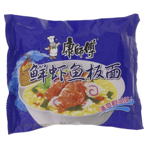 康师傅鲜虾鱼板面