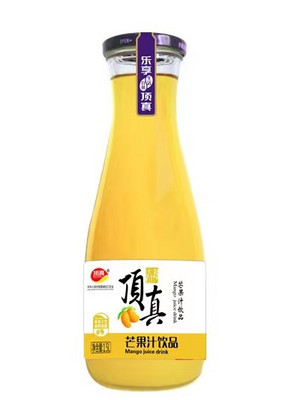 顶真芒果汁（大口瓶标签）