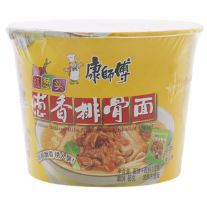 康师傅红葱头葱香排骨桶面