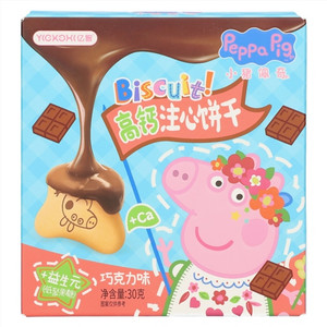 YICKCHI亿智Peppa Pig小猪佩奇巧克力味注心饼干