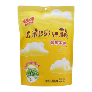 味咔麻辣小黄鱼味云朵豌豆脆