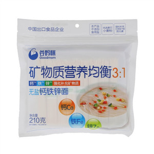 谷妈咪矿物质营养均衡3:1无盐钙铁锌面（挂面）