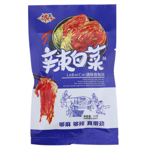 大平辣白菜味调味面制品