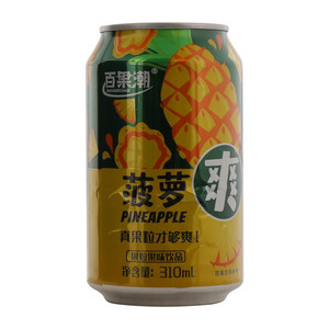 百果潮菠萝果粒果味饮品