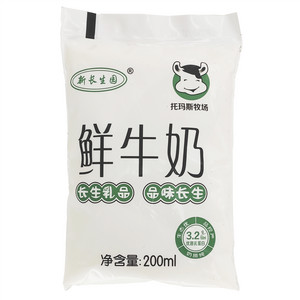 新长生园全脂巴氏杀菌乳