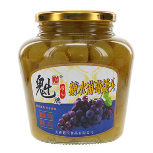 魁牌糖水葡萄罐头