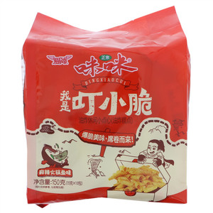 爱尚咪咪麻辣火锅鱼味叮小脆油炸休闲小点心