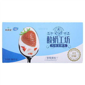 新希望天香酸奶工坊草莓果粒风味发酵乳