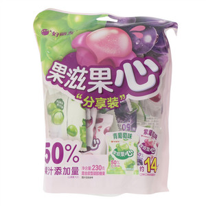 好丽友 果滋果心 紫葡萄味/青葡萄味 247g