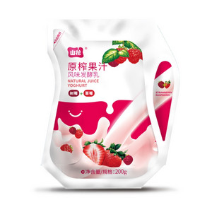 山花 原榨果汁风味发酵乳（树莓+草莓）
