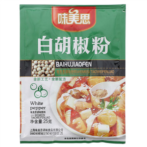 味美思白胡椒粉25克