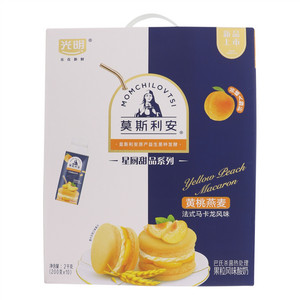 光明莫斯利安巴氏杀菌热处理风味酸奶(黄桃燕麦风味) 200g*10