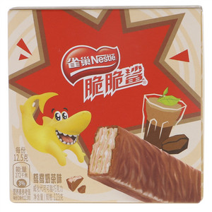 雀巢/Nestle脆脆鲨鸳鸯奶茶味威化代可可脂巧克力