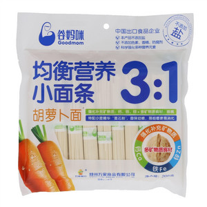 谷妈咪均衡营养小面条胡萝卜面