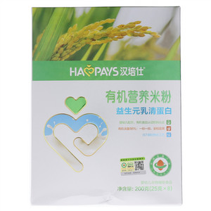 汉培仕益生元乳清蛋白有机营养米粉