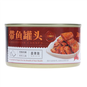 海大厨香辣味带鱼罐头