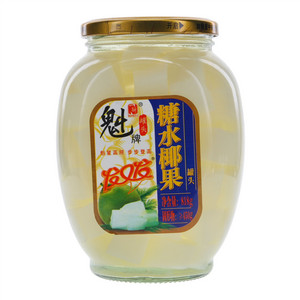 魁牌发又发糖水椰果罐头