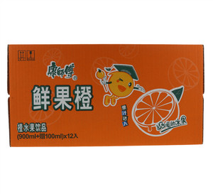 康师傅鲜果橙橙水果饮品1L×12入
