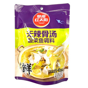 草原红太阳一汤一鱼无辣骨汤酸菜鱼调料