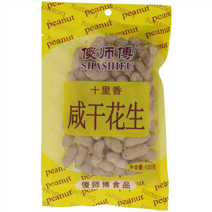 傻师傅100克咸干花生