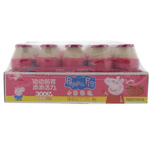 好+1peppa pig小猪佩奇草莓味乳酸菌饮品