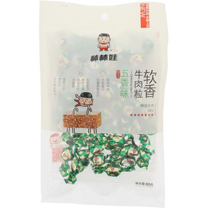 棒棒娃精选牛肉五香味软香牛肉粒