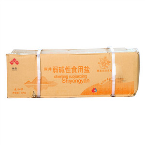 鲁晶牌未加碘深井弱碱性食用盐箱装（健康生活系列）