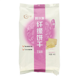 阿尔发无糖芝麻味纤缘饼干