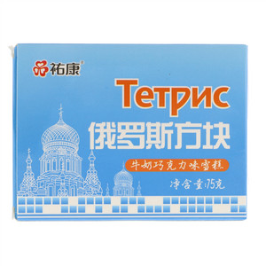 祐康俄罗斯方块牛奶巧克力味雪糕75克